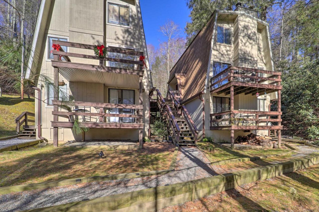 Banner Elk Mountain Retreat With Deck And Fireplace Exterior foto