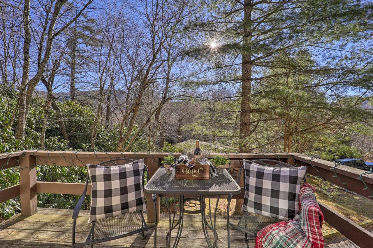 Banner Elk Mountain Retreat With Deck And Fireplace Exterior foto